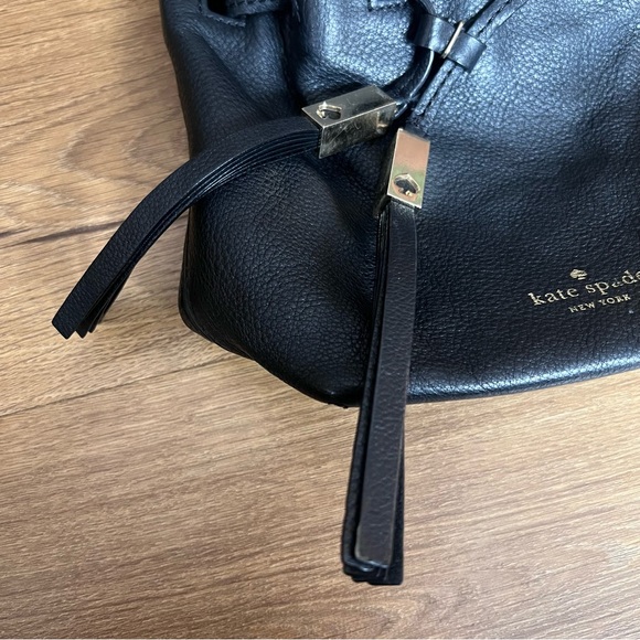 Kate Spead Black Leather Bucket Bag - Picture 4 of 11